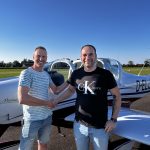 Erster Alleinflug Daniel Hügin