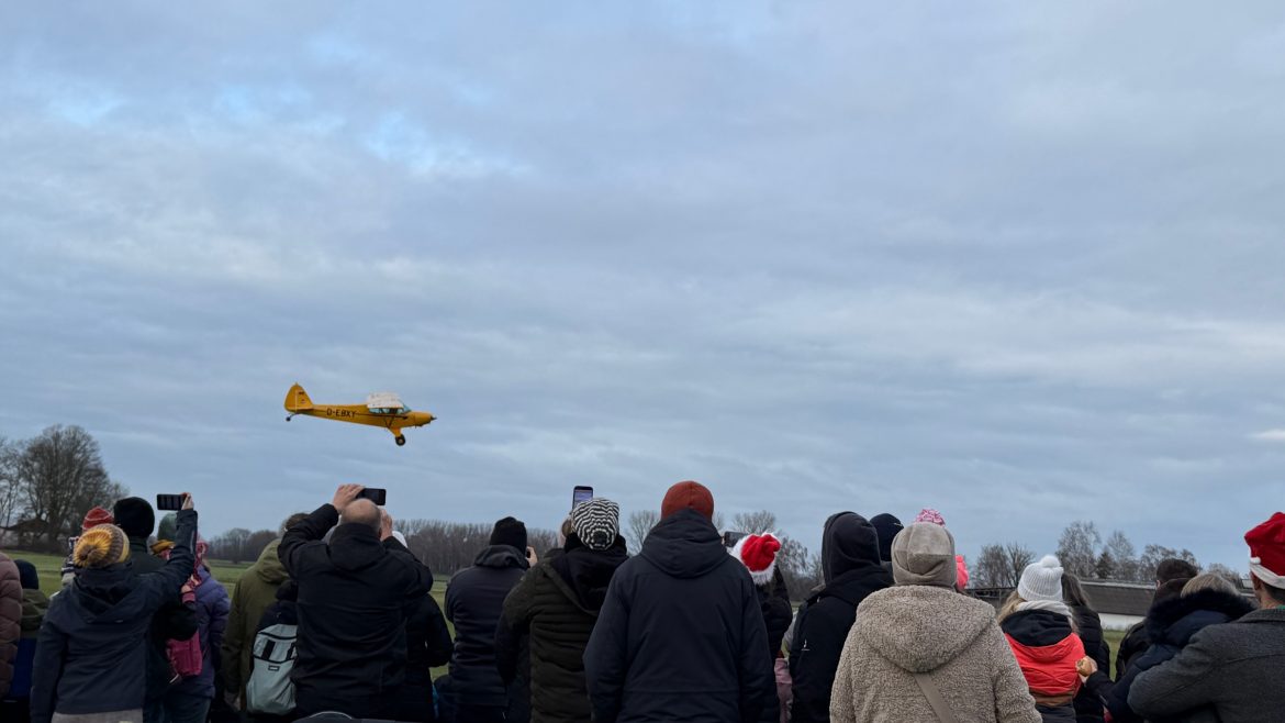 Nikolausfliegen 2025 Ein Versuch brauch er wahrscheinlich noch.